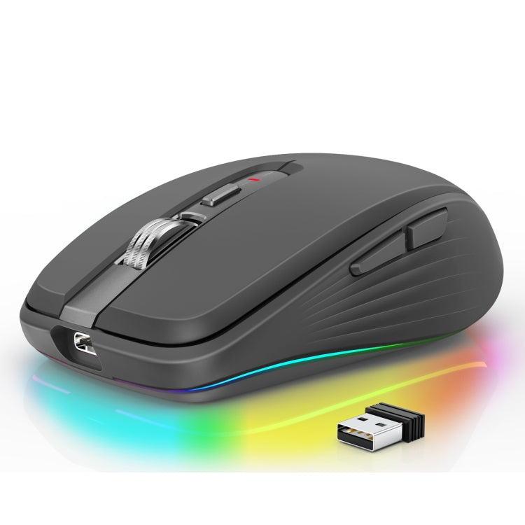 HXSJ M303 2400 DPI doppia modalità 2,4 GHz + mouse wireless Bluetooth 5.1 HXSJ M303 2400 DPI doppia modalità 2,4 GHz + mouse wireless Bluetooth 5.1